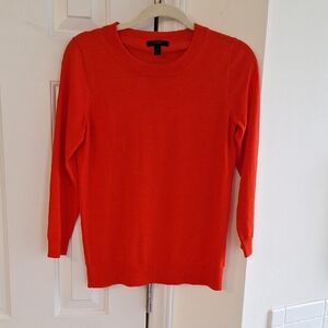 J. Crew Bold Orange Knit Top